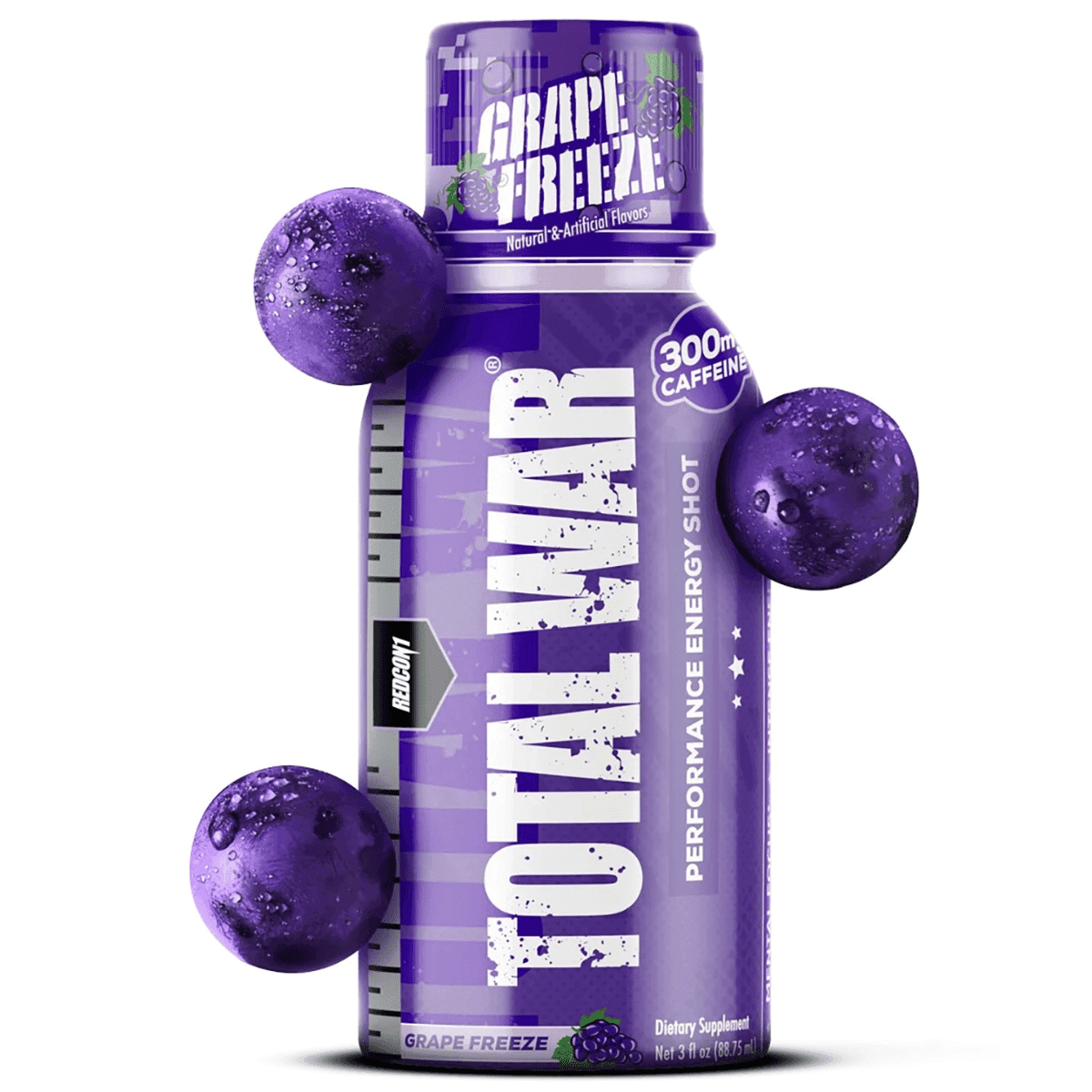 Redcon1 Total War Energy Shots, Grape Freeze 3 oz 12 Pack - RC1TWSGF Redcon1 Total War Energy Shots, Grape Freeze 3 oz 12 Pack - RC1TWSGF