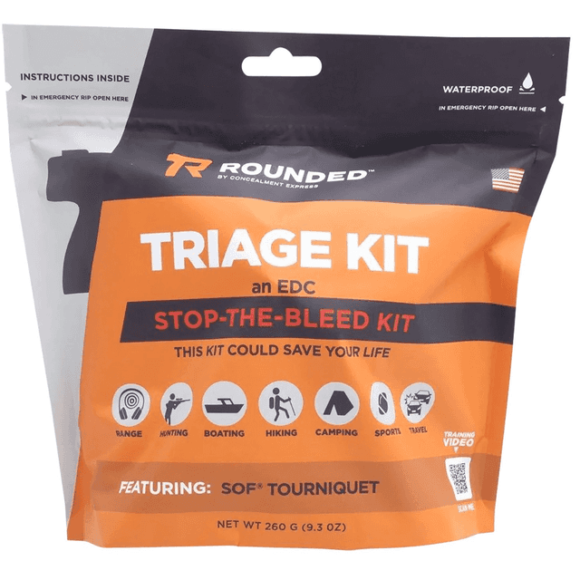 Rounded Gear Triage Kit, EDC Includes Soft Tourniquet - RANGE TRIAGE KIT Rounded Gear Triage Kit, EDC Includes Soft Tourniquet - RANGE TRIAGE KIT