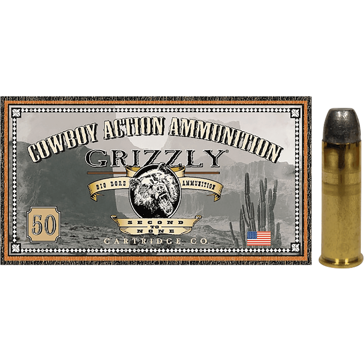 Grizzly Ammo Round Nose Flat Point Ammo, 200gr 50 Per Box/10 Case 44Special - GC44SP2 Grizzly Ammo Round Nose Flat Point Ammo, 200gr 50 Per Box/10 Case 44Special - GC44SP2