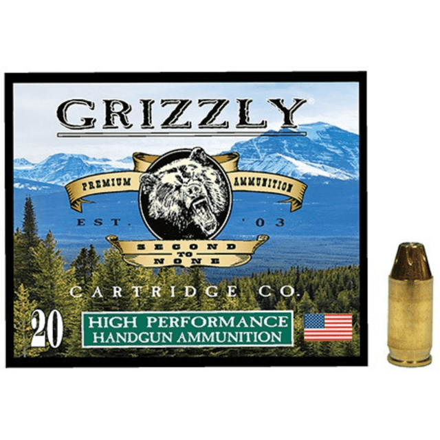 Grizzly Ammo Jacketed Hollow Point Ammo, +P 90gr 20 Per Box/10 Case 380 ACP - GC38A1 Grizzly Ammo Jacketed Hollow Point Ammo, +P 90gr 20 Per Box/10 Case 380 ACP - GC38A1