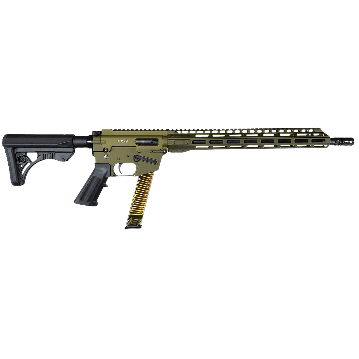 Freedom Ordnance FX9R16-ODG FX9R 9mm Luger 16" M-LOK Handguard B5 Grip Rifle Freedom Ordnance FX9R16-ODG FX9R 9mm Luger 16" M-LOK Handguard B5 Grip Rifle