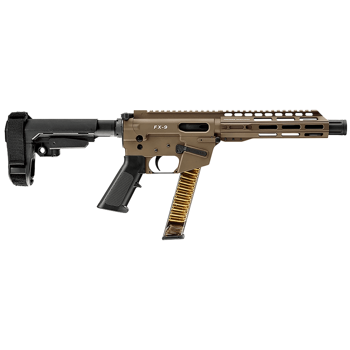 Freedom Ordnance FX9P8S-FDE FX9P 9mm Luger 31+1 8" Flat Dark Earth Pistol Freedom Ordnance FX9P8S-FDE FX9P 9mm Luger 31+1 8" Flat Dark Earth Pistol