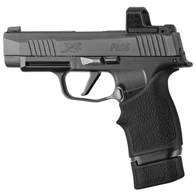 Hogue OverMolded Extension Base Pad, 15rd Black Rubber Cobblestone Fits Sig Sauer P365X/XL - 18050 Hogue OverMolded Extension Base Pad, 15rd Black Rubber Cobblestone Fits Sig Sauer P365X/XL - 18050