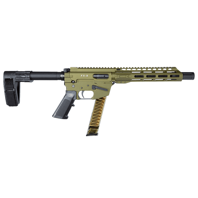 Freedom Ordnance FX9P10SBM-ODG FX9P 10" OD Green Pistol Freedom Ordnance FX9P10SBM-ODG FX9P 10" OD Green Pistol