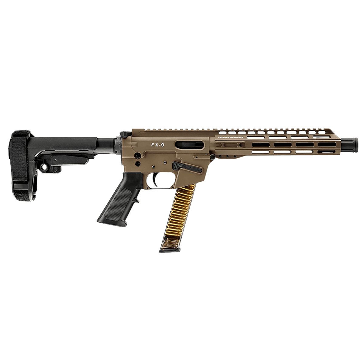 Freedom Ordnance FX9P10S-FDE FX9P 9mm Luger 31+1 10" Flat Dark Earth Pistol Freedom Ordnance FX9P10S-FDE FX9P 9mm Luger 31+1 10" Flat Dark Earth Pistol