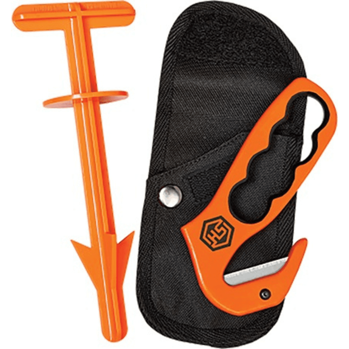 Hunters Specialties Butt Hook Combo, 5.7'' Gut Hook Orange - HS-01610 Hunters Specialties Butt Hook Combo, 5.7'' Gut Hook Orange - HS-01610