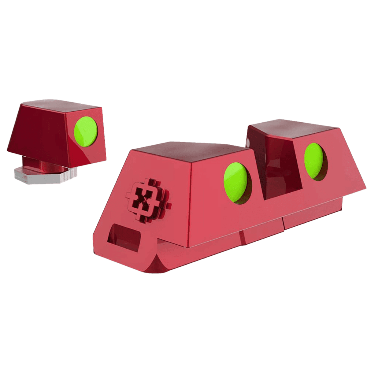 Cross Armory Fiber Optic Sights, Standard Height Red Glock - CRGSS-RD Cross Armory Fiber Optic Sights, Standard Height Red Glock - CRGSS-RD