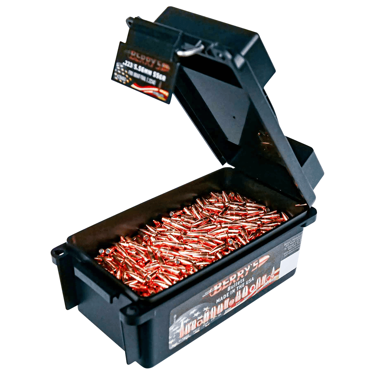 Berry's 37754 Superior 223/5.56 Cal 62gr Full Metal Jacket Boat Tail Berry's 37754 Superior 223/5.56 Cal 62gr Full Metal Jacket Boat Tail