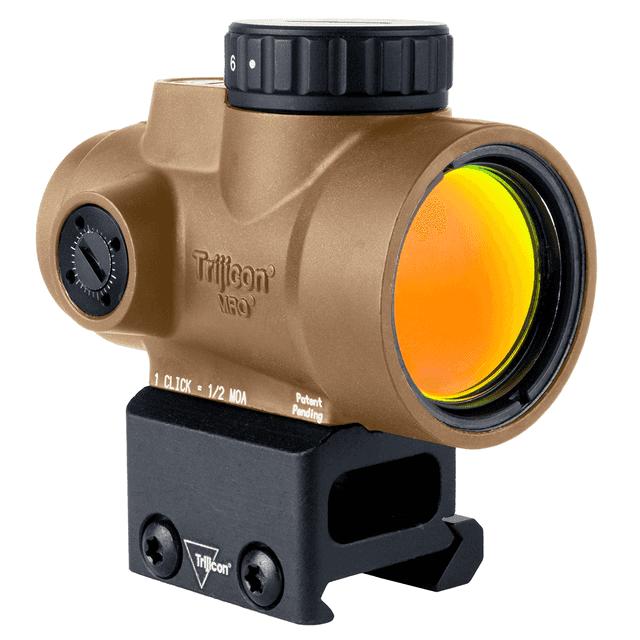 Trijicon 2200327 MRO SD Coyote Tan 1x25mm 2 MOA Red Dot Reticle Full Co-Witness Mount Trijicon 2200327 MRO SD Coyote Tan 1x25mm 2 MOA Red Dot Reticle Full Co-Witness Mount