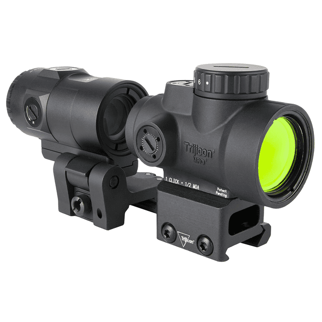 Trijicon 2200368 MRO SD Patrol Black 1x 25mm 2 MOA Red Dot Reticle Full Co-Witness Mount Trijicon 2200368 MRO SD Patrol Black 1x 25mm 2 MOA Red Dot Reticle Full Co-Witness Mount