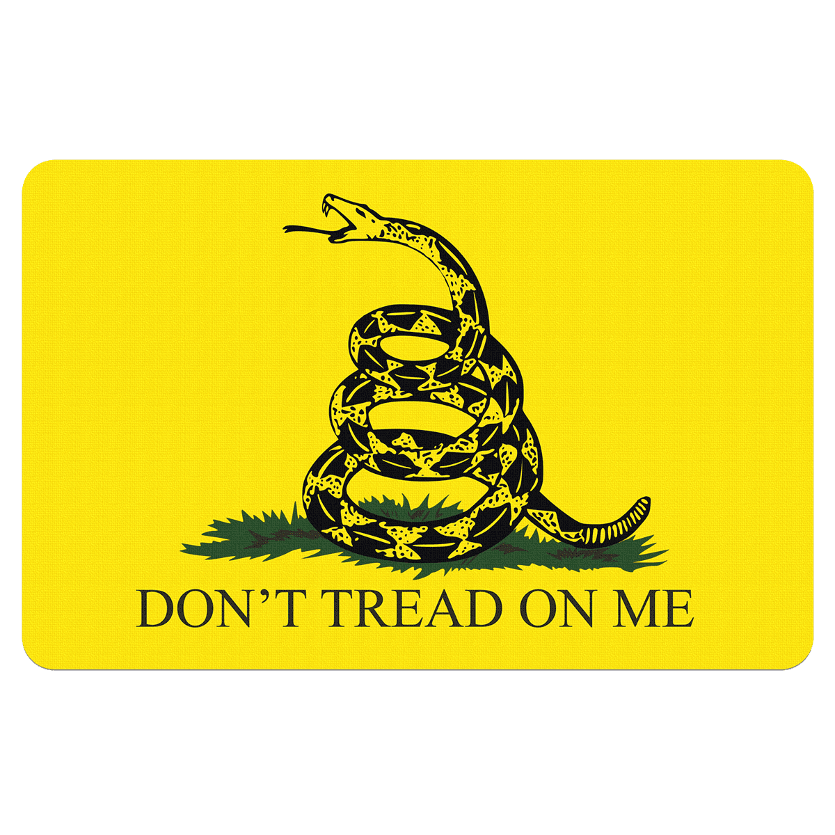 TekMat TEKR17GADSDEN Gadsden Flag Cleaning Mat Black/Yellow Rubber 11"x17" Snake/"Don't Tread On Me" TekMat TEKR17GADSDEN Gadsden Flag Cleaning Mat Black/Yellow Rubber 11"x17" Snake/"Don't Tread On Me"