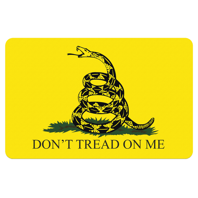 TekMat TEKR17GADSDEN Gadsden Flag Cleaning Mat Black/Yellow Rubber 11"x17" Snake/"Don't Tread On Me" TekMat TEKR17GADSDEN Gadsden Flag Cleaning Mat Black/Yellow Rubber 11"x17" Snake/"Don't Tread On Me"