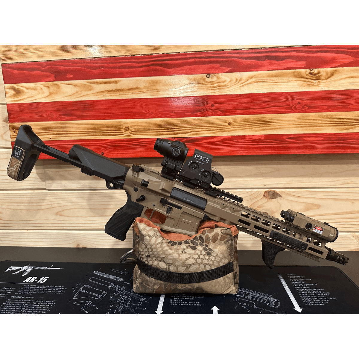 Rix Optics (visir Inc) RIP-3C Laser Sight, Tan Aluminum Picatinny Rail Mount CR123A Battery Waterproof - RIP-3CTG Rix Optics (visir Inc) RIP-3C Laser Sight, Tan Aluminum Picatinny Rail Mount CR123A Battery Waterproof - RIP-3CTG