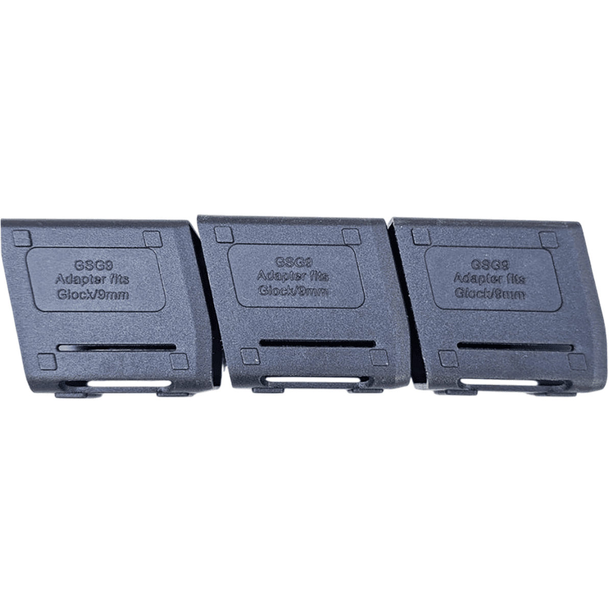 ATI Magazine Adapter, Black 3 Pack GSG-9 9mm Fits Glock - GERMGSG9GLK ATI Magazine Adapter, Black 3 Pack GSG-9 9mm Fits Glock - GERMGSG9GLK