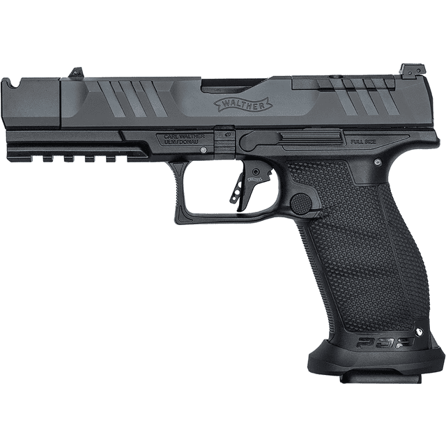 Walther Arms PDP Pro-X Pistol, 4.60" Black Threaded Barrel, Black Optic Ready/Serrated Steel Slide Black Polymer Frame w/Picatinny Rail Medium Backstrap Grip Parker Mtn Machine Compensator 10+1rd 9mm Luger - 4796035 Walther Arms PDP Pro-X Pistol, 4.60" Black Threaded Barrel, Black Optic Ready/Serrated Steel Slide Black Polymer Frame w/Picatinny Rail Medium Backstrap Grip Parker Mtn Machine Compensator 10+1rd 9mm Luger - 4796035