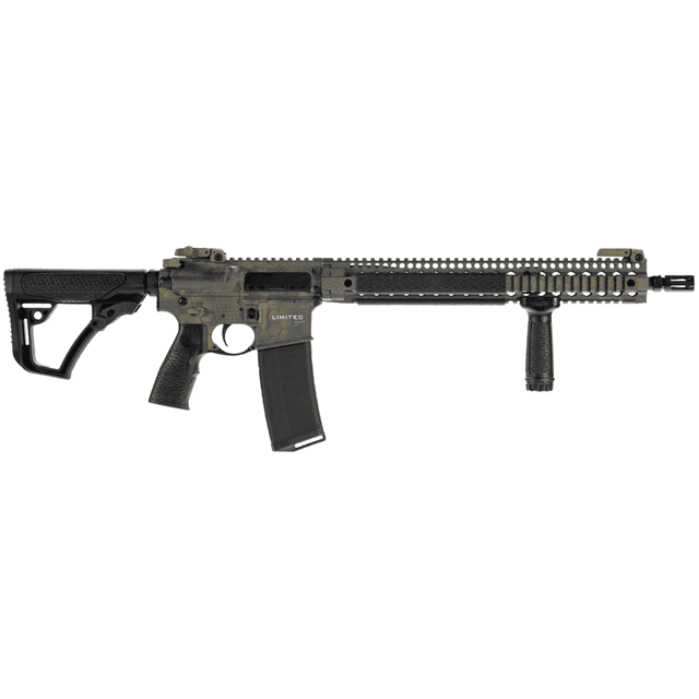 Daniel Defense DDM4 V9 *CA Compliant Rifle, 16" Crocodile Rattlecan Threaded Barrel Crocodile Rattlecan Picatinny Rail Aluminum Receiver DD Buttstock Black Polymer Stock Black Polymer Grip 10+1rd 5.56 NATO - DLRLIMSER-002-CC Daniel Defense DDM4 V9 *CA Compliant Rifle, 16" Crocodile Rattlecan Threaded Barrel Crocodile Rattlecan Picatinny Rail Aluminum Receiver DD Buttstock Black Polymer Stock Black Polymer Grip 10+1rd 5.56 NATO - DLRLIMSER-002-CC