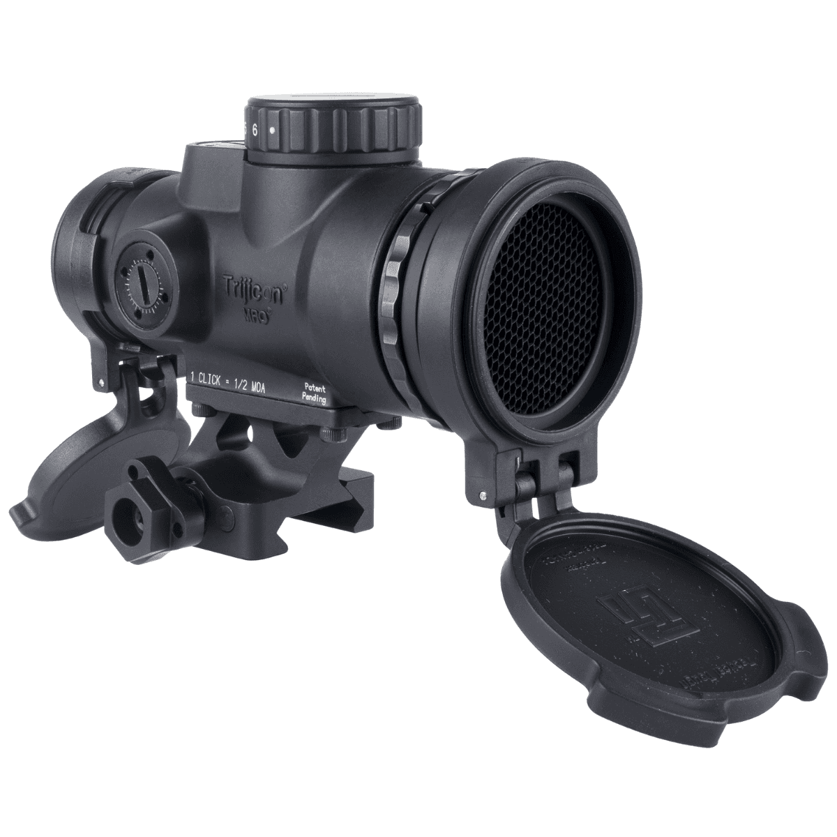 Trijicon MRO SD Patrol Red Dot Sight, Black Aluminum 1x 25mm 2 MOA Red Dot Reticle Full Co-Witness Quick Release Mount W/ Q-LOC Technology Ambidextrous Waterproof - 2200355 Trijicon MRO SD Patrol Red Dot Sight, Black Aluminum 1x 25mm 2 MOA Red Dot Reticle Full Co-Witness Quick Release Mount W/ Q-LOC Technology Ambidextrous Waterproof - 2200355