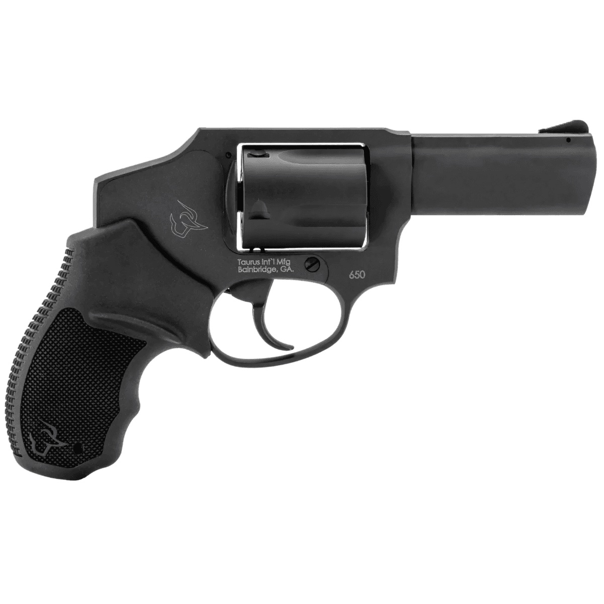 Taurus 650 Revolver, 3" Matte Black Alloy Steel Barrel Cylinder & Frame Black Rubber Grip Transfer Bar Safety Concealed Hammer 5 Shot Small 357 Mag/38 Special +P - 2-650131 Taurus 650 Revolver, 3" Matte Black Alloy Steel Barrel Cylinder & Frame Black Rubber Grip Transfer Bar Safety Concealed Hammer 5 Shot Small 357 Mag/38 Special +P - 2-650131