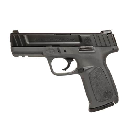 Smith & Wesson, SD40, Semi-automatic, Striker Fired, Full Size, 40 S&W, 4" Barrel, Grey Polymer Frame, Black Slide, 14Rd, 2 Mags, Fixed Sights Smith & Wesson, SD40, Semi-automatic, Striker Fired, Full Size, 40 S&W, 4" Barrel, Grey Polymer Frame, Black Slide, 14Rd, 2 Mags, Fixed Sights