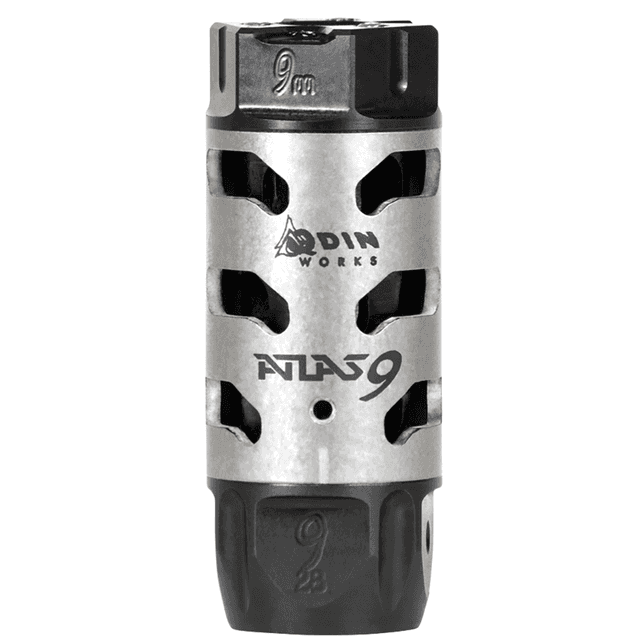 Odin Works Atlas Compensator, 1/2''-28 Threads 2.50" OAL 9mm - MBATLAS928 Odin Works Atlas Compensator, 1/2''-28 Threads 2.50" OAL 9mm - MBATLAS928