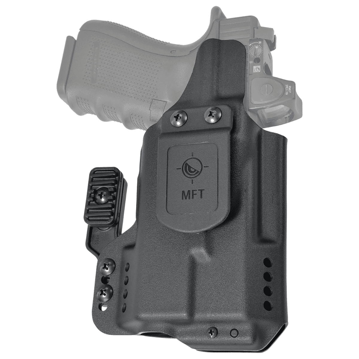 Mission First Tactical Pro Series IWB Light Holster, Black Plastic Ambidextrous Fits Glock 19 - H5GL1WL1 Mission First Tactical Pro Series IWB Light Holster, Black Plastic Ambidextrous Fits Glock 19 - H5GL1WL1