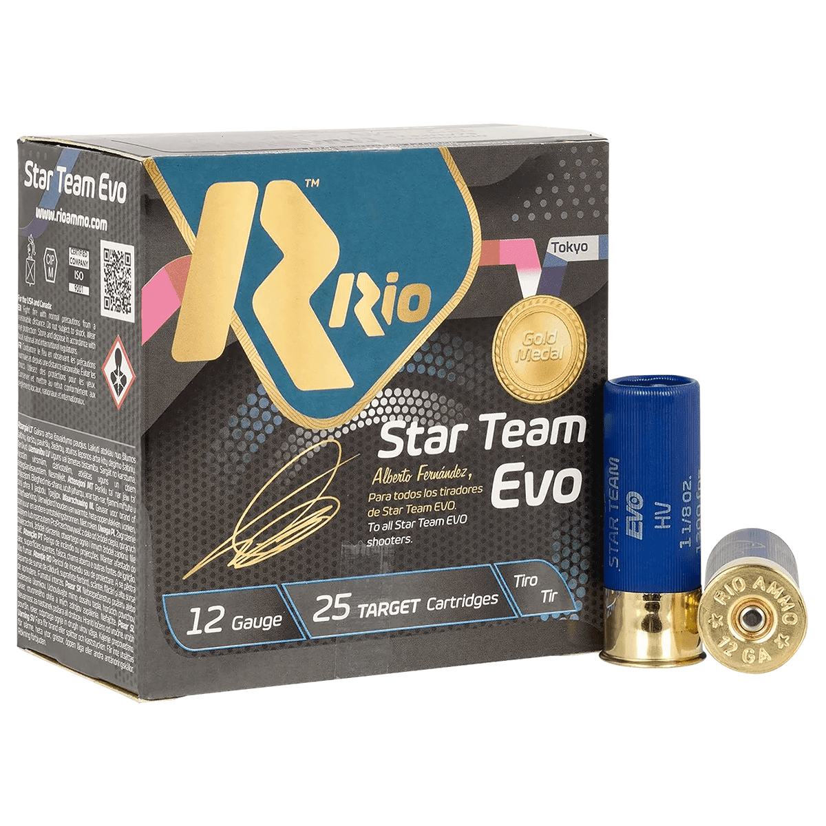 Rio Ammunition ST3275 Star Team EVO 12 Gauge 2.75" 1 1/8oz 7.5 Shot 25 Per Box Rio Ammunition ST3275 Star Team EVO 12 Gauge 2.75" 1 1/8oz 7.5 Shot 25 Per Box