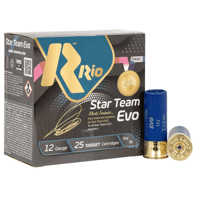 Rio Ammunition ST3275 Star Team EVO 12 Gauge 2.75" 1 1/8oz 7.5 Shot 25 Per Box Rio Ammunition ST3275 Star Team EVO 12 Gauge 2.75" 1 1/8oz 7.5 Shot 25 Per Box