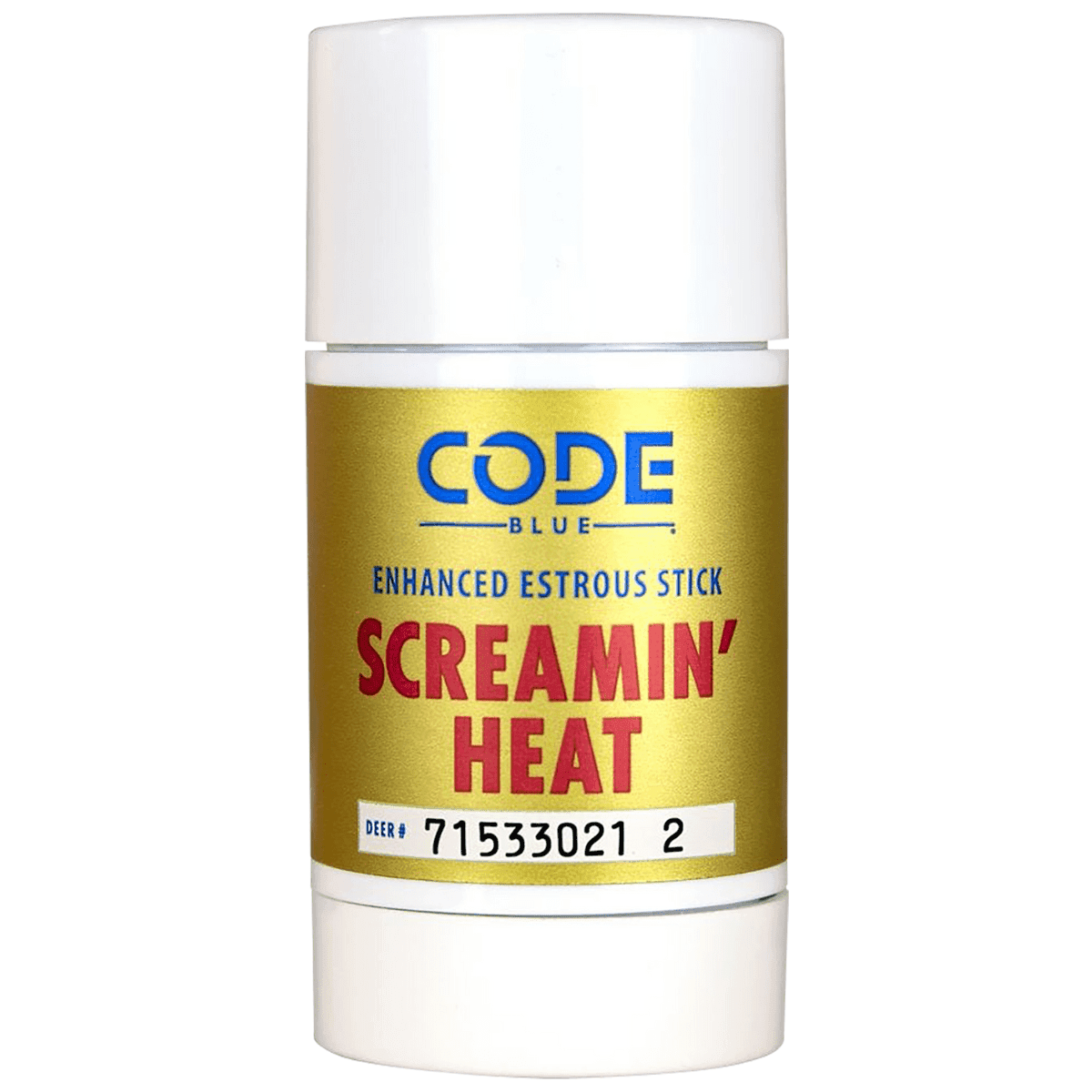 Code Blue Screamin' Heat Stick, Doe Urine Scent Wax 2.60 oz Scent Stick - OA1418 Code Blue Screamin' Heat Stick, Doe Urine Scent Wax 2.60 oz Scent Stick - OA1418