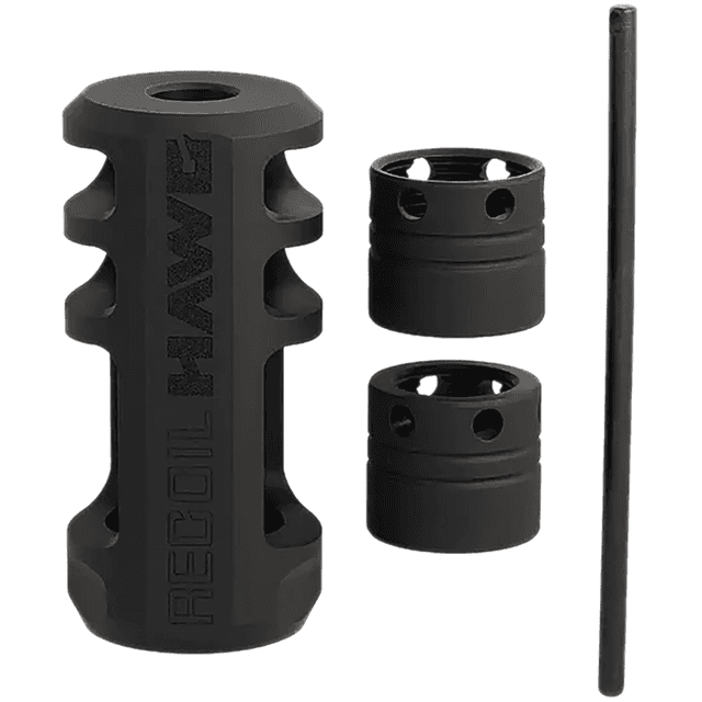 Browning Xeno Recoil Hawg Muzzle Brake, Matte Black 5/8"x24 Threads - 001293097 Browning Xeno Recoil Hawg Muzzle Brake, Matte Black 5/8"x24 Threads - 001293097