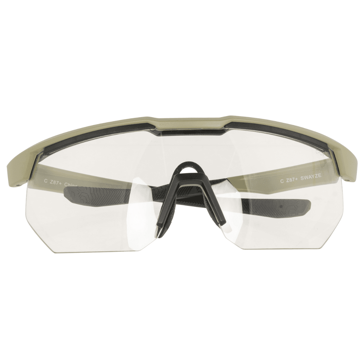 Radians Crossfire SWAZE Safety Eyewear, Clear Lens Rubber Nose Peice 99.9% UV Rating - XFPZ4511C Radians Crossfire SWAZE Safety Eyewear, Clear Lens Rubber Nose Peice 99.9% UV Rating - XFPZ4511C