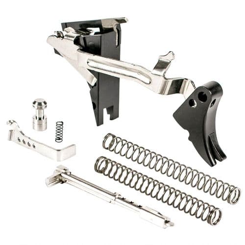 ZEV Technologies GLOCK 17/19/26 Gen 4 Professional Fulcrum Ultimate Trigger Drop-in Kit Aluminum and Stainless Steel Black/Black ZEV Technologies GLOCK 17/19/26 Gen 4 Professional Fulcrum Ultimate Trigger Drop-in Kit Aluminum and Stainless Steel Black/Black