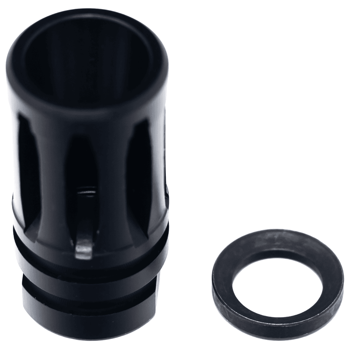 Faxon Firearms A2 Flash Hider, Black Nitride 5/8"x24 Threads w/ Crush Washer 30 Cal - FFMD762A2 Faxon Firearms A2 Flash Hider, Black Nitride 5/8"x24 Threads w/ Crush Washer 30 Cal - FFMD762A2
