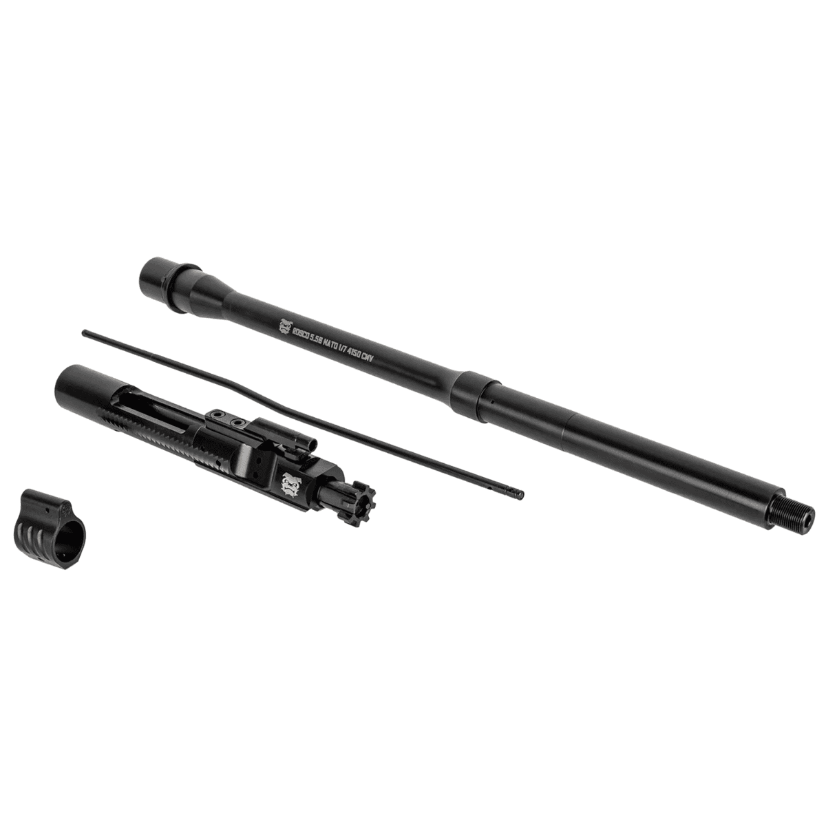 Rosco Manufacturing Bloodline Sauce Pack, 16" Black Nitride 4150 Chrome Moly Steel Barrel 1/2"x28 Thread Includes Bolt Carrier Group/ GasTube & Non Adjustable Gas Block 5.56 NATO - SP-BL-16-556-BCG-GTM Rosco Manufacturing Bloodline Sauce Pack, 16" Black Nitride 4150 Chrome Moly Steel Barrel 1/2"x28 Thread Includes Bolt Carrier Group/ GasTube & Non Adjustable Gas Block 5.56 NATO - SP-BL-16-556-BCG-GTM