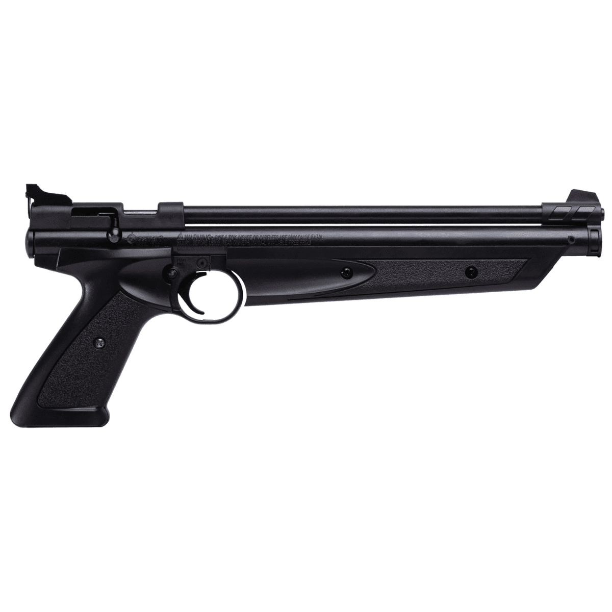 Crosman American Classic Pump Pistol, Rifled Steel Barrel Fixed Front/Adjustable Rear Sights Black Polymer Grips Crossbolt Safety 1rd 177 Cal - P1377 Crosman American Classic Pump Pistol, Rifled Steel Barrel Fixed Front/Adjustable Rear Sights Black Polymer Grips Crossbolt Safety 1rd 177 Cal - P1377