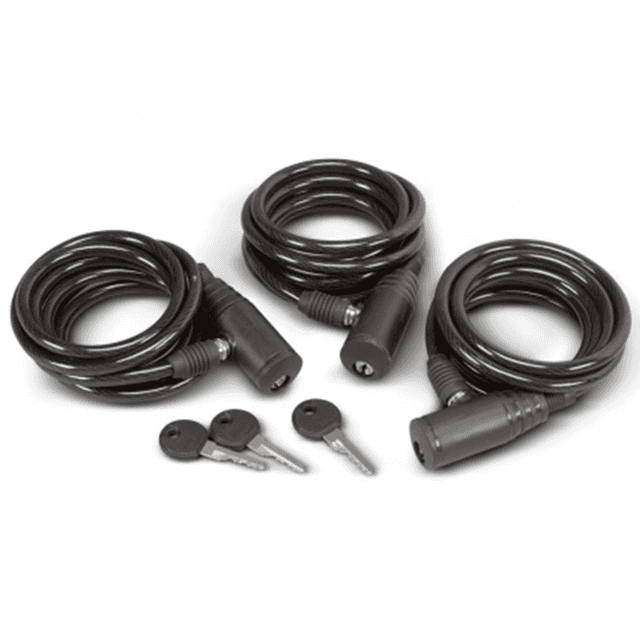 Hunters Specialties Cable Lock, Black 6' 3 Pack - HS-00608 Hunters Specialties Cable Lock, Black 6' 3 Pack - HS-00608