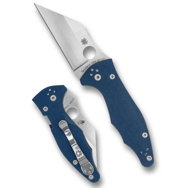 Spyderco Yojimbo 2 Knife, 3.2'' CPM SPY27 Blade Steel Wharncliffe Blade G-10 Scales Pocket Clip - C85GPCBL2 Spyderco Yojimbo 2 Knife, 3.2'' CPM SPY27 Blade Steel Wharncliffe Blade G-10 Scales Pocket Clip - C85GPCBL2