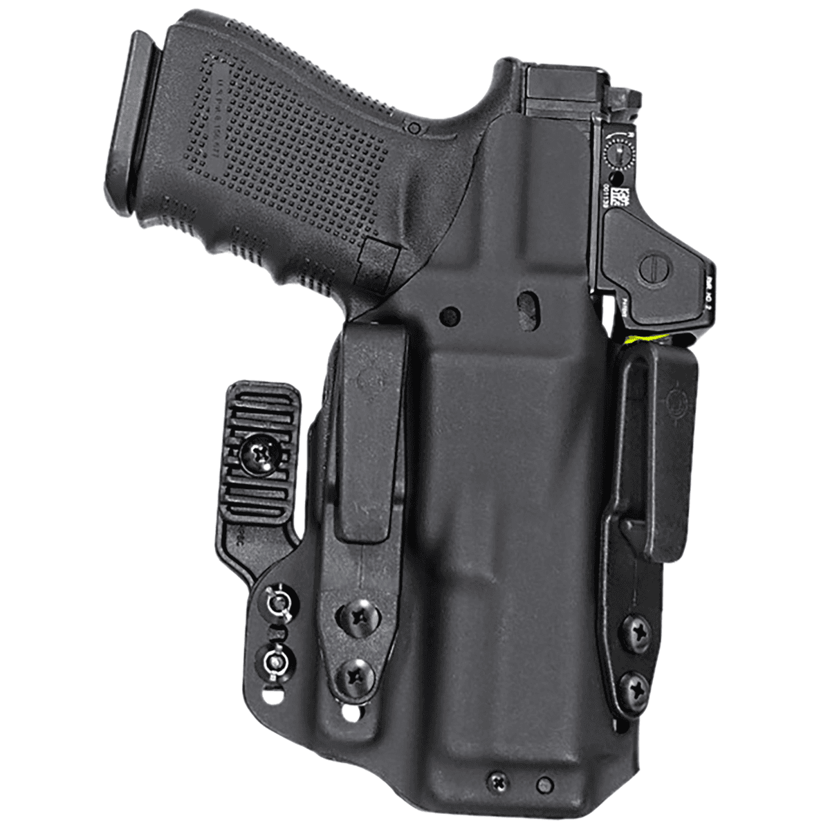 Mission First Tactical Pro Series IWB Holster, Black Ambidextrous Fits Glock 19/45 - H8GL1 Mission First Tactical Pro Series IWB Holster, Black Ambidextrous Fits Glock 19/45 - H8GL1