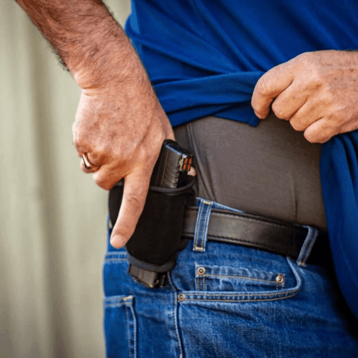 GrovTec US Inc Multi-Fit OWB Holster, Size S/M 98 Black Left Hand - GTHL15098BLKL GrovTec US Inc Multi-Fit OWB Holster, Size S/M 98 Black Left Hand - GTHL15098BLKL