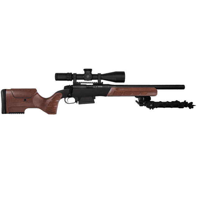 Woox Exactus Precision Stock, Walnut Aluminum/Wood Bolt Action 31" OAL LOP 13.5" Cheek Riser 5" - 6" Recoil Pad Ambidextrous Grip Fits Remington 700 M5 DBM LA - SH.GNS002.26 Woox Exactus Precision Stock, Walnut Aluminum/Wood Bolt Action 31" OAL LOP 13.5" Cheek Riser 5" - 6" Recoil Pad Ambidextrous Grip Fits Remington 700 M5 DBM LA - SH.GNS002.26