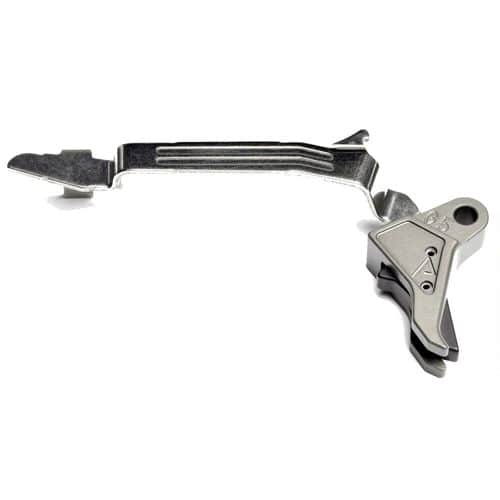 Agency Arms Drop In Flat Faced Trigger GLOCK 9mm Luger/.40S&W/.357 SIG 3.5LB Connector Gray Agency Arms Drop In Flat Faced Trigger GLOCK 9mm Luger/.40S&W/.357 SIG 3.5LB Connector Gray