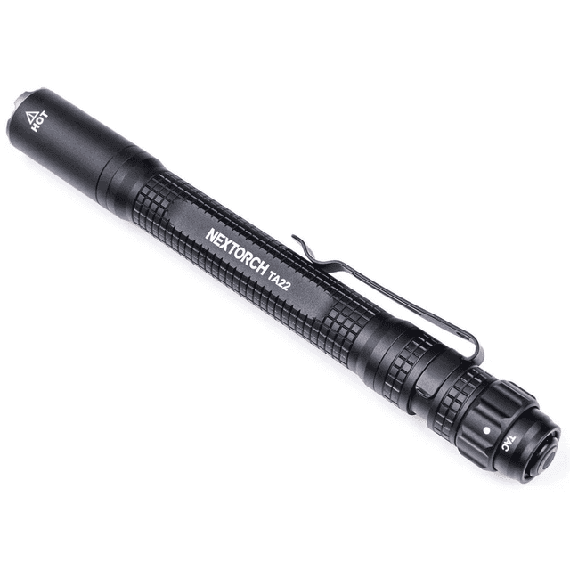 Nextorch Tri-Mode Tactical Penlight, Black 850 Lumens USB-C Waterproof Includes Belt Clip - TA22 Nextorch Tri-Mode Tactical Penlight, Black 850 Lumens USB-C Waterproof Includes Belt Clip - TA22