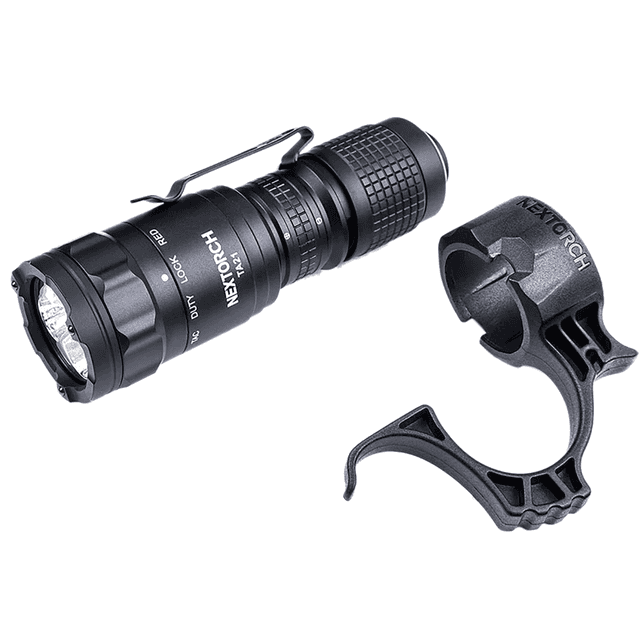 Nextorch Tactical Flashlight Set, Black Compact 1300 Lumens Tactical / Duty / Lock / Red Light Waterproof - TA21-SET Nextorch Tactical Flashlight Set, Black Compact 1300 Lumens Tactical / Duty / Lock / Red Light Waterproof - TA21-SET