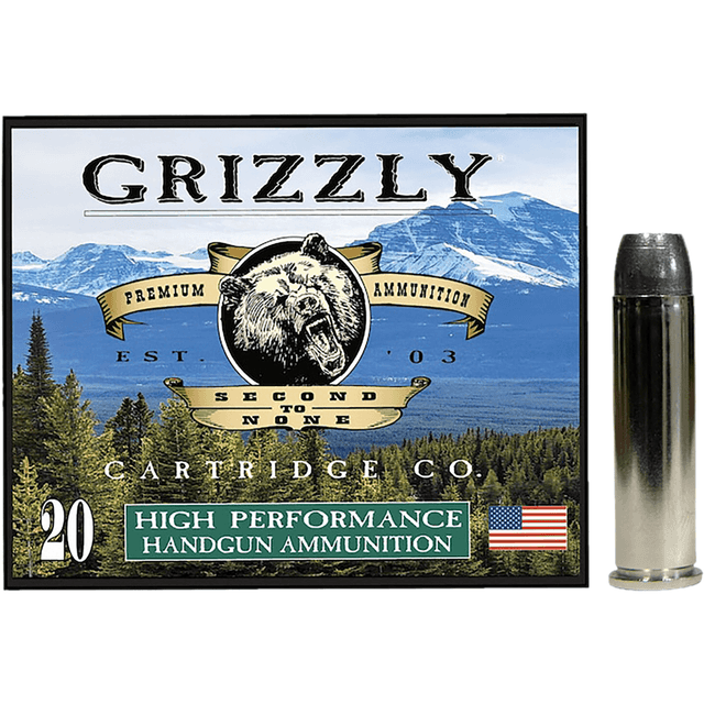 Grizzly Ammo Wide Flat Nose Gas Check Ammo, 180gr 20 Per Box/10 Case 357 Mag - GC357M12 Grizzly Ammo Wide Flat Nose Gas Check Ammo, 180gr 20 Per Box/10 Case 357 Mag - GC357M12
