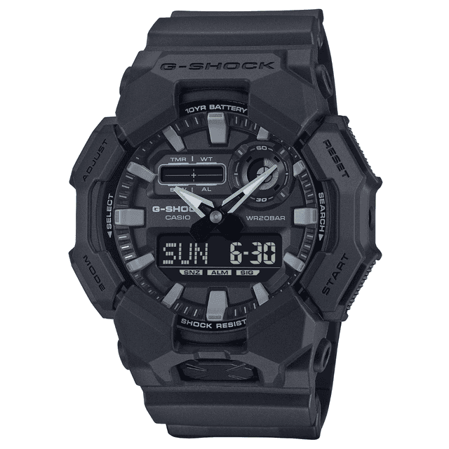G-Shock Analog-Digital Watch, Black Band CR2025 Water Resistant/Shock Resistant - GA0101A1CR G-Shock Analog-Digital Watch, Black Band CR2025 Water Resistant/Shock Resistant - GA0101A1CR
