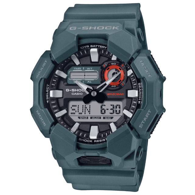 G-Shock Analog-Digital Watch, Blue Band Shock / Water Resistant - GA0102ACR G-Shock Analog-Digital Watch, Blue Band Shock / Water Resistant - GA0102ACR