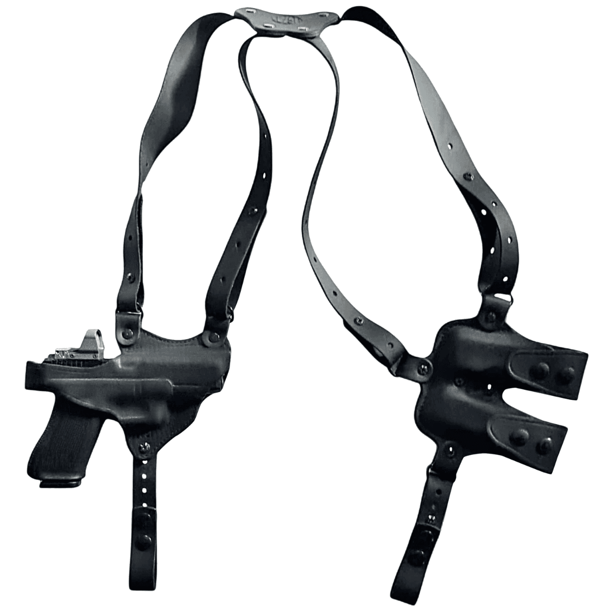 1791 Gunleather Optic Ready Shoulder Holster, Black Steerhide Leather Horizontal Right Hand Fits 1911 - NSS1SBLHR 1791 Gunleather Optic Ready Shoulder Holster, Black Steerhide Leather Horizontal Right Hand Fits 1911 - NSS1SBLHR