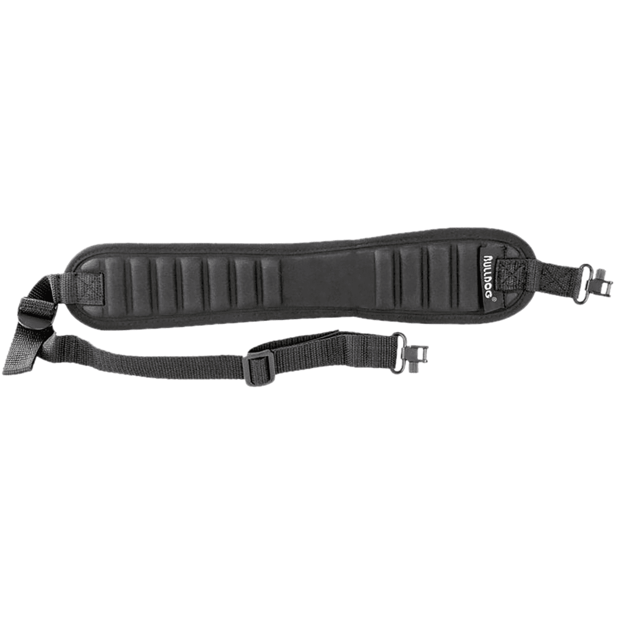 Bulldog Ribbed Rifle Sling, w/ Deluxe Locking Swivels Black Poly Oxford Nylon Rifle - BD837 Bulldog Ribbed Rifle Sling, w/ Deluxe Locking Swivels Black Poly Oxford Nylon Rifle - BD837