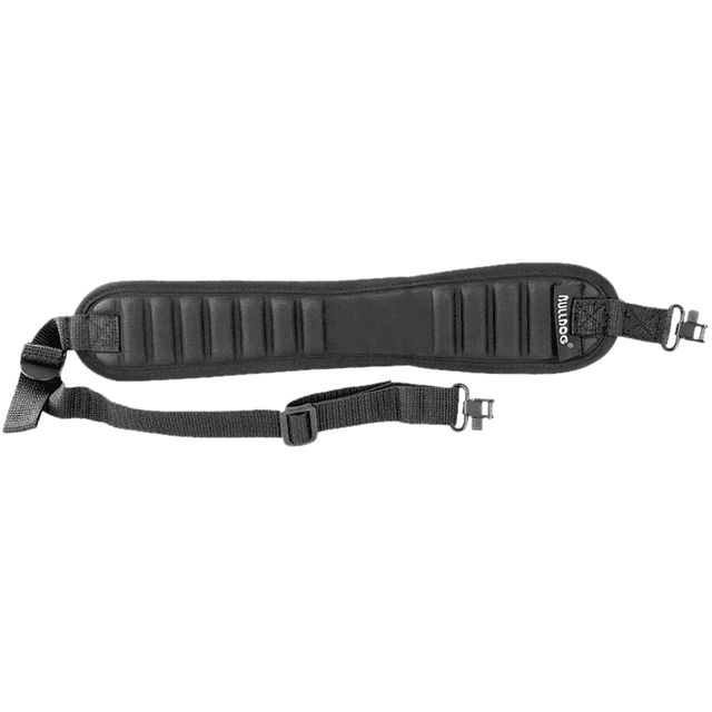 Bulldog Ribbed Rifle Sling, w/ Deluxe Locking Swivels Black Poly Oxford Nylon Rifle - BD837 Bulldog Ribbed Rifle Sling, w/ Deluxe Locking Swivels Black Poly Oxford Nylon Rifle - BD837