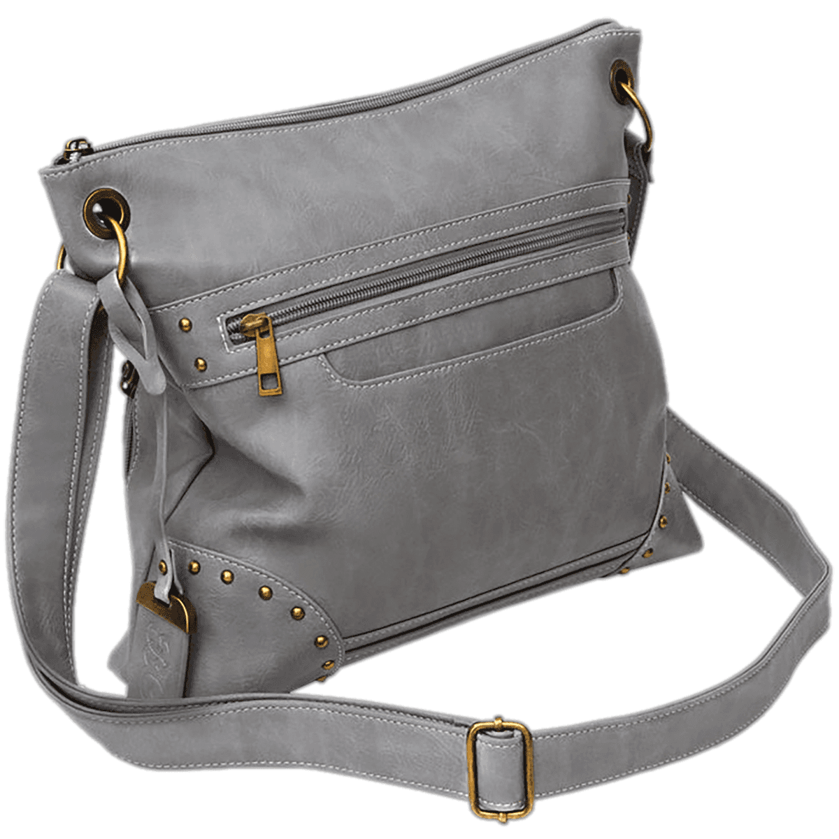 Bulldog Cross Body w/Holster, Gray Zipper Cross Body - BDP082 Bulldog Cross Body w/Holster, Gray Zipper Cross Body - BDP082