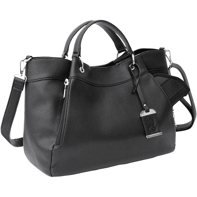 Bulldog Satchel w/Holster, Black Zipper Satchel Bag - BDP085 Bulldog Satchel w/Holster, Black Zipper Satchel Bag - BDP085